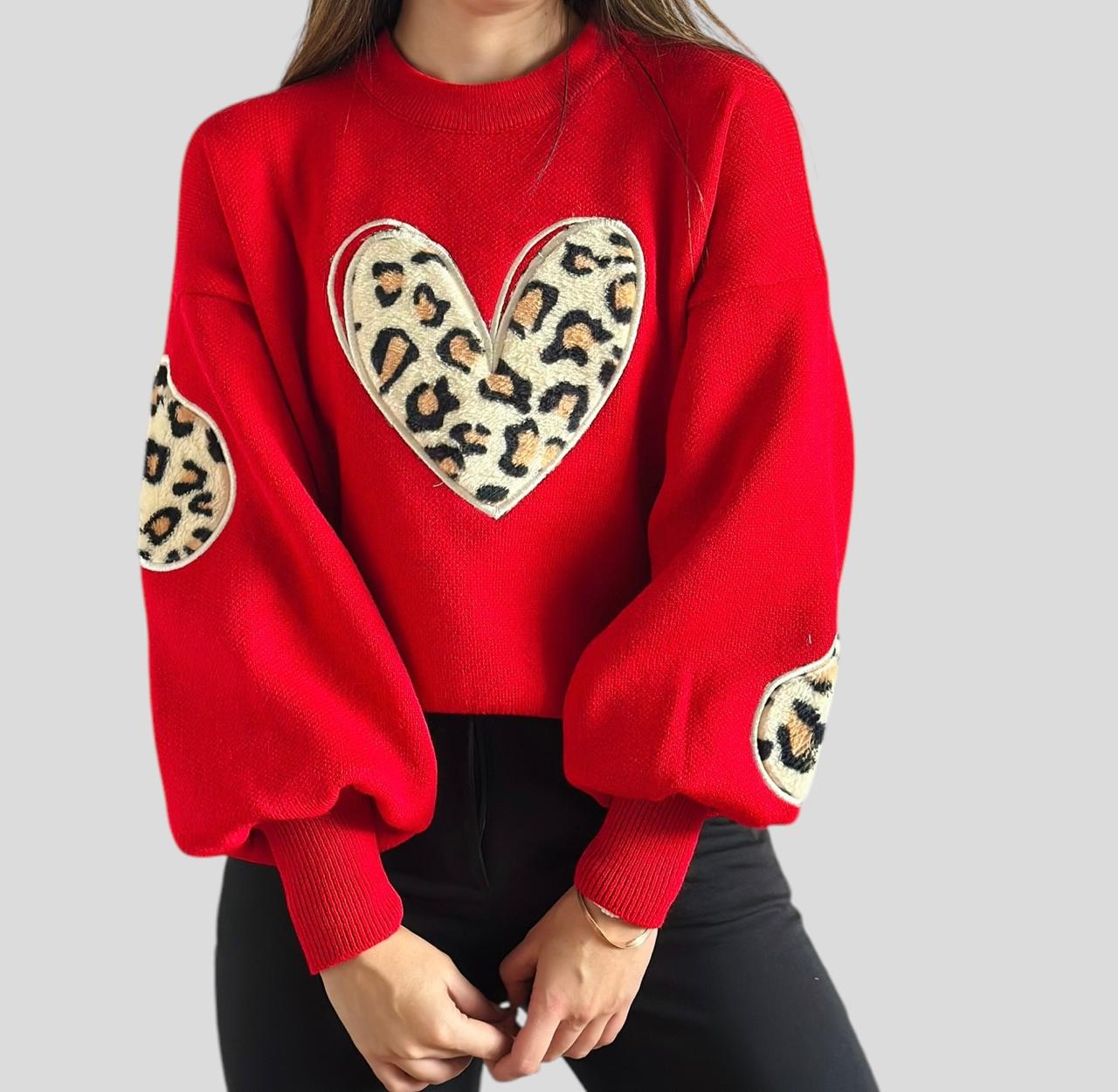 NUEVO SUETER VELOUR DE CORAZÓN